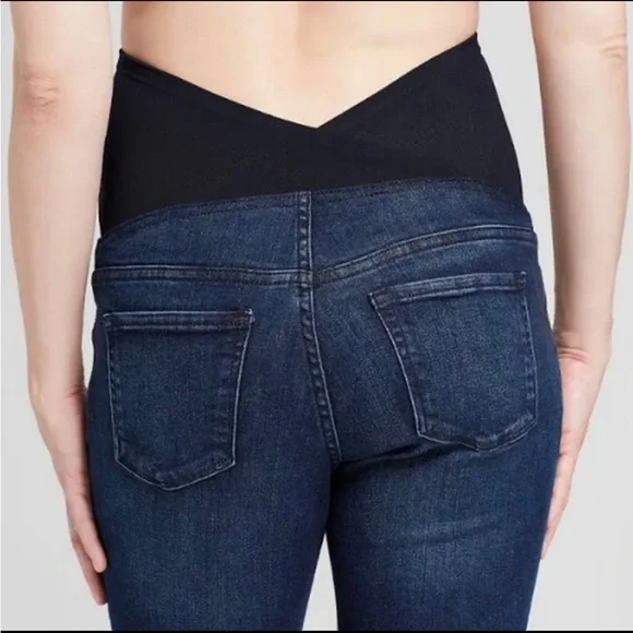 NWOT Isabel Maternity Denim Bermuda Shorts - Picture 5 of 5